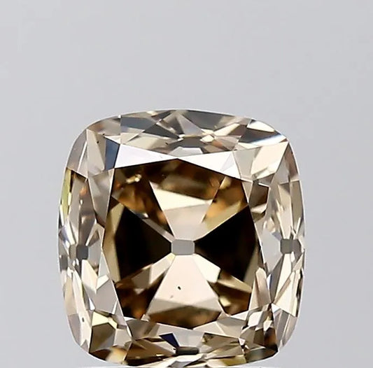 2.07ct Old miner Natural Diamond (Colour Fancy Dark Yellowish Brown, Clarity VS2, GIA Certified)