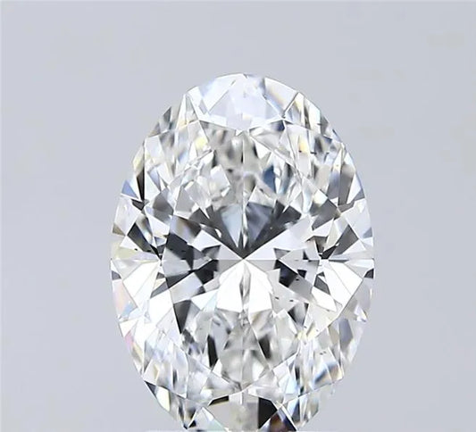 2.07ct Oval Lab Grown Diamond (Colour E, Clarity SI1, IGI Certified)