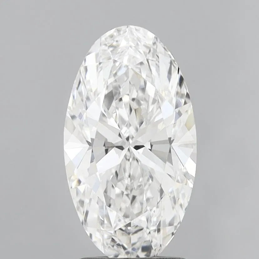 2.07ct Oval Lab Grown Diamond (Colour E, Clarity VVS2, IGI Certified)