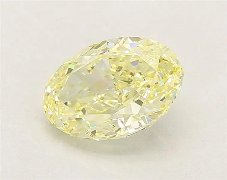 2.08ct Oval Lab Grown Diamond (Colour Fancy Light Yellow, Clarity VVS2, IGI Certified)