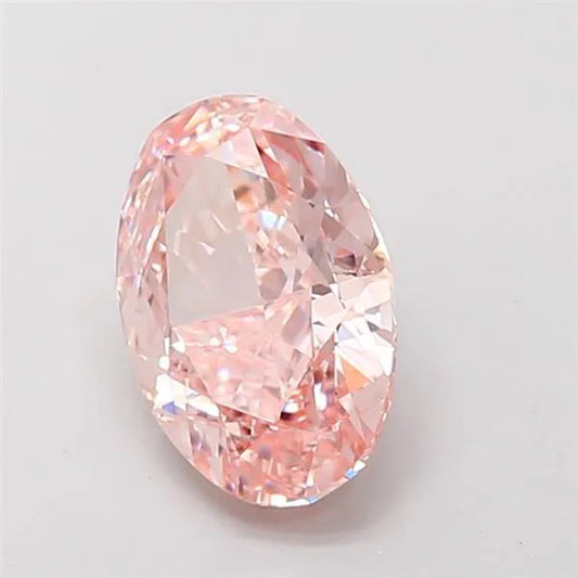 2.09ct Oval Lab Grown Diamond (Colour Fancy Intense Pink, Clarity VS2, IGI Certified)
