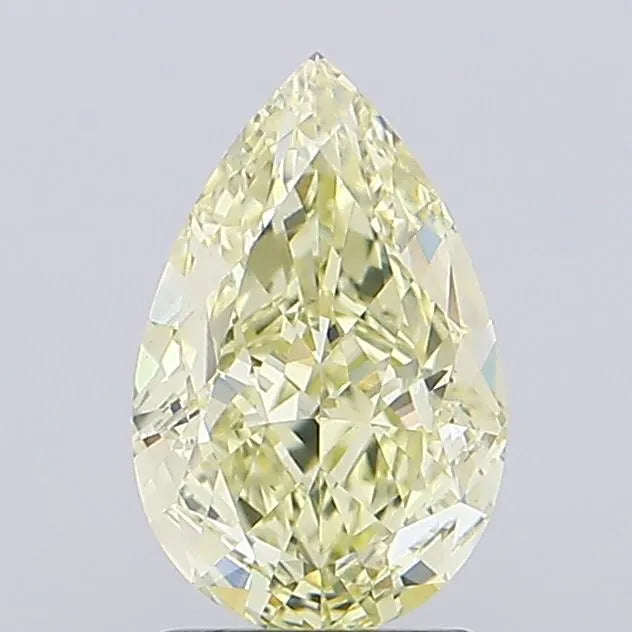 2.09ct Pear Lab Grown Diamond (Colour Fancy Light Yellow, Clarity VS1, IGI Certified)
