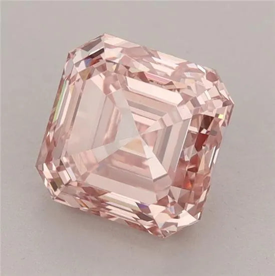 2.10ct Asscher Lab Grown Diamond (Colour Fancy Vivid Pink, Clarity VS1, IGI Certified)