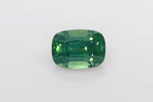 2.10ct Cushion Natural Sapphire (Colour Green, Clarity Eye Clean, Cut Faceted)