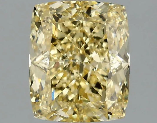2.10ct Cushion modified Lab Grown Diamond (Colour Fancy Vivid Yellow, Clarity VS1, IGI Certified)