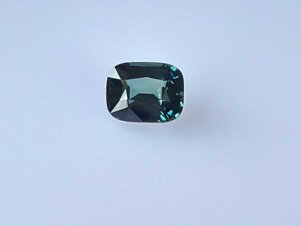 2.11ct Cushion Natural Sapphire (Colour Teal, Clarity Eye Clean, Cut Faceted)