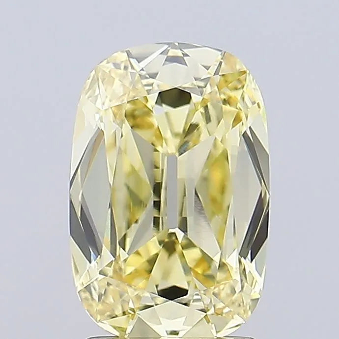 2.11ct Cushion brilliant Lab Grown Diamond (Colour Fancy Light Yellow, Clarity VVS2, IGI Certified)
