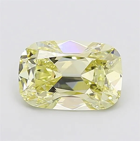 2.11ct Cushion brilliant Lab Grown Diamond (Colour Fancy Light Yellow, Clarity VVS2, IGI Certified)