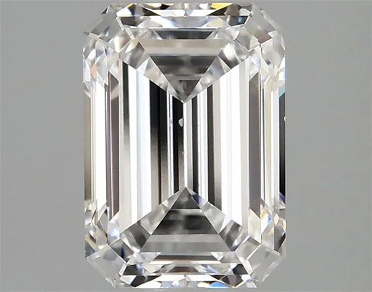 2.11ct Emerald Lab Grown Diamond (Colour D, Clarity SI1, IGI Certified)