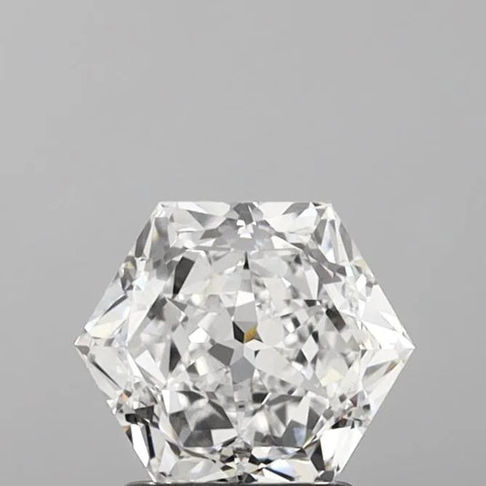 2.13ct Hexagonal Lab Grown Diamond (Colour D, Clarity VVS2, IGI Certified)