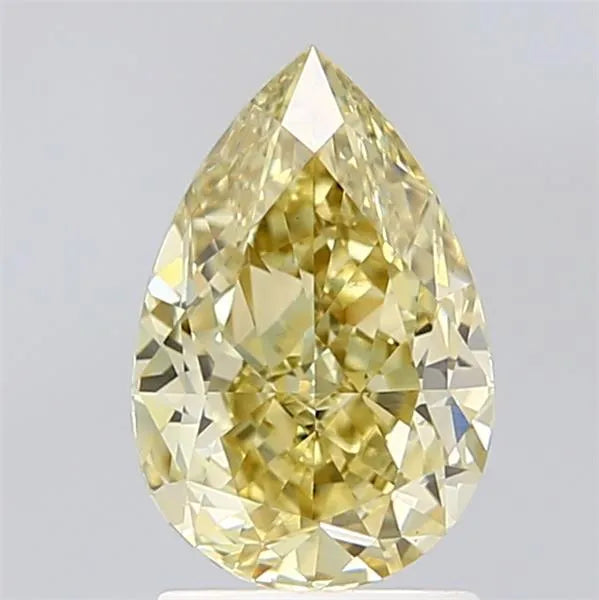 2.13ct Pear Lab Grown Diamond (Colour Fancy Yellow, Clarity VS1, IGI Certified)