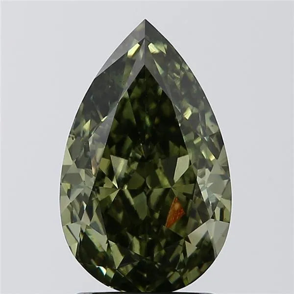 2.14ct Pear Lab Grown Diamond (Colour Fancy Intense Green, Clarity VS2, IGI Certified)