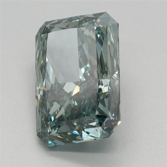 2.16ct Radiant Lab Grown Diamond (Colour Fancy Intense Gray Green, Clarity VS1, IGI Certified)