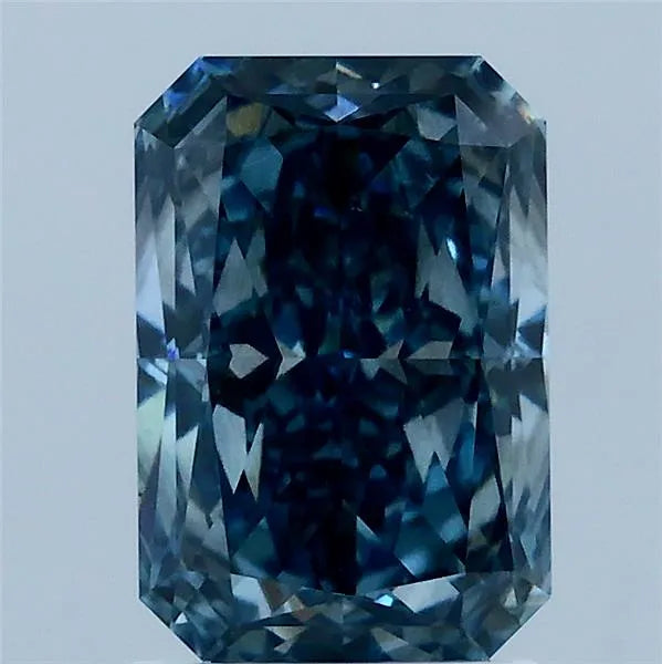 2.19ct Radiant Lab Grown Diamond (Colour Fancy Vivid Blue, Clarity VS2, IGI Certified)