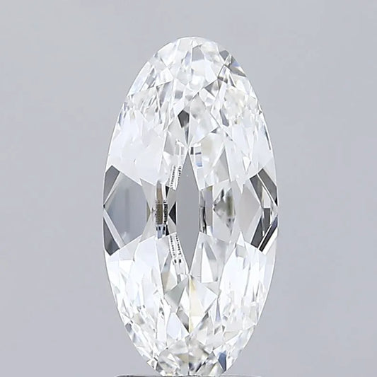 2.21ct Oval Lab Grown Diamond (Colour F, Clarity VVS2, IGI Certified)
