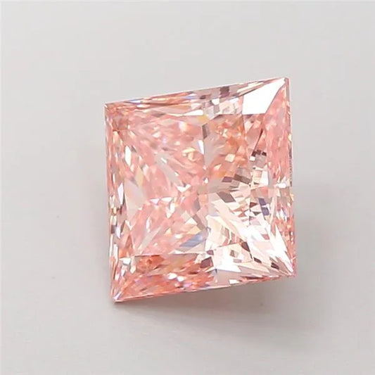 2.26ct Princess Lab Grown Diamond (Colour Fancy Pink, Clarity VS1, IGI Certified)