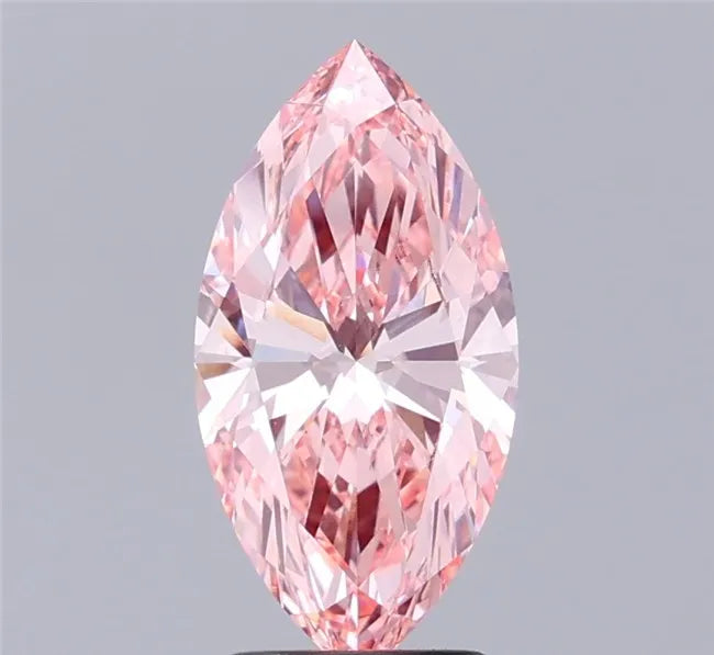 2.29ct Marquise Lab Grown Diamond (Colour Fancy Vivid Pink, Clarity VVS2, IGI Certified)
