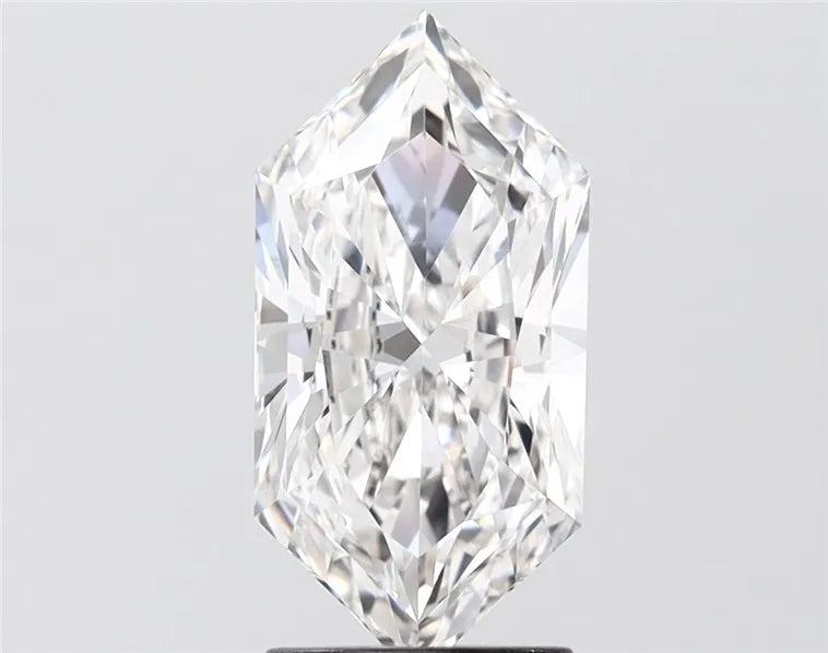 2.30ct Hexagonal Lab Grown Diamond (Colour F, Clarity VVS2, IGI Certified)