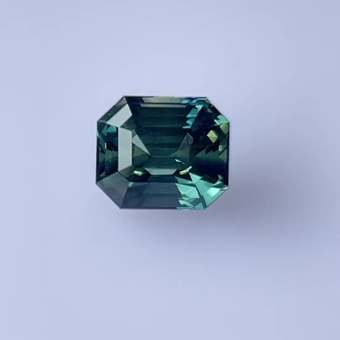 2.30ct Octagonal Natural Sapphire (Colour Teal, Clarity Eye Clean, Cut Faceted)