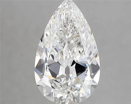 2.33ct Pear Lab Grown Diamond (Colour E, Clarity VVS2, IGI Certified)