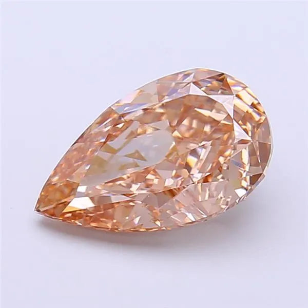 2.35ct Pear Lab Grown Diamond (Colour Fancy Light Brown, Clarity VVS1, IGI Certified)