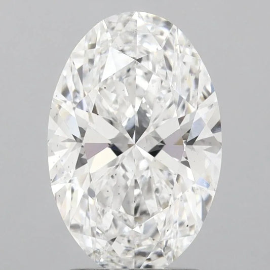 2.37ct Oval Lab Grown Diamond (Colour D, Clarity SI1, IGI Certified)