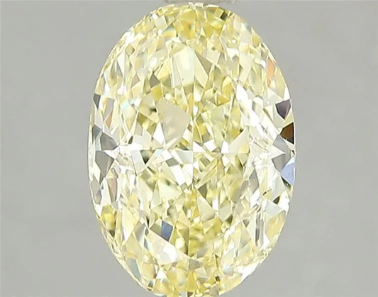 2.40ct Oval Lab Grown Diamond (Colour Fancy Intense Yellow, Clarity VS1, IGI Certified)