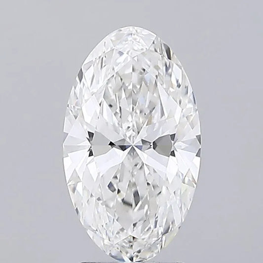 2.41ct Oval Lab Grown Diamond (Colour E, Clarity VVS2, IGI Certified)