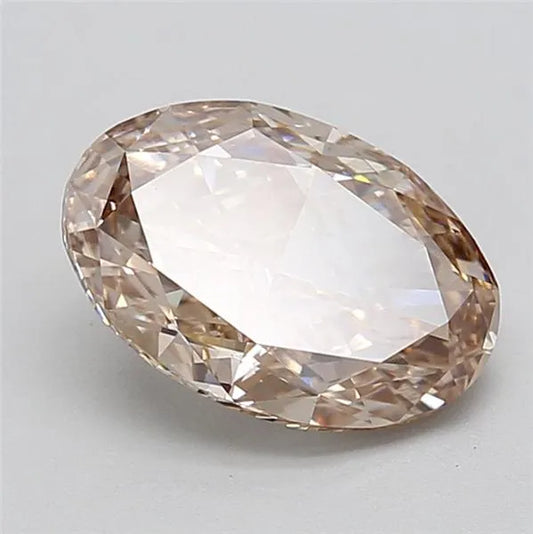 2.42ct Oval Lab Grown Diamond (Colour Fancy Brown, Clarity VVS2, IGI Certified)