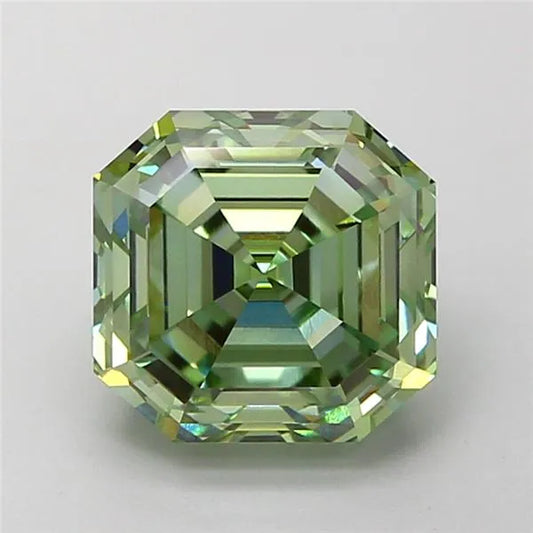 2.43ct Asscher Lab Grown Diamond (Colour Fancy Vivid Green, Clarity VVS1, IGI Certified)