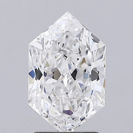 2.50ct Hexagonal Lab Grown Diamond (Colour D, Clarity VVS2, IGI Certified)