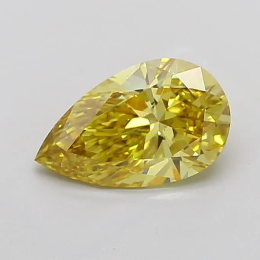 2.50ct Pear Lab Grown Diamond (Colour Fancy Intense Yellow, Clarity VS1, IGI Certified)