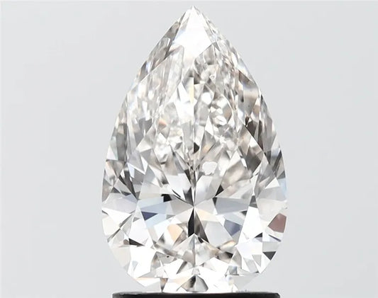 2.50ct Pear Lab Grown Diamond (Colour G, Clarity VVS2, IGI Certified)