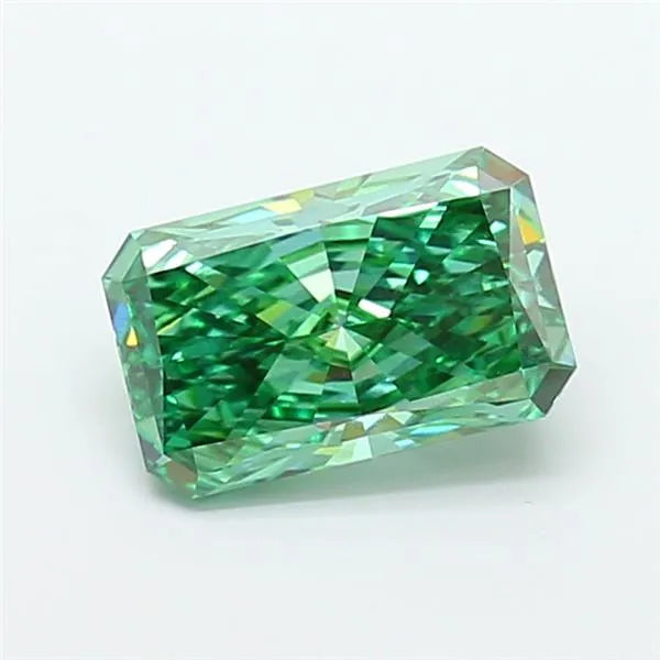 2.50ct Radiant Lab Grown Diamond (Colour Fancy Vivid Green, Clarity VVS2, IGI Certified)