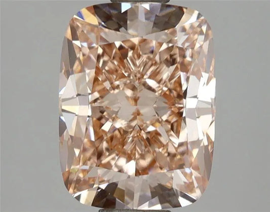 2.51ct Cushion modified Lab Grown Diamond (Colour Fancy Brown Orange, Clarity VS1, IGI Certified)