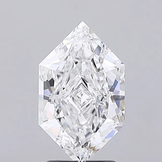 2.51ct Hexagonal Lab Grown Diamond (Colour D, Clarity VVS2, IGI Certified)