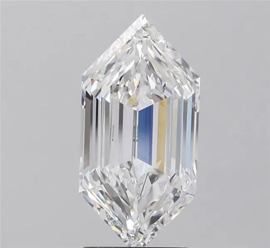 2.51ct Hexagonal Lab Grown Diamond (Colour E, Clarity VVS2, IGI Certified)