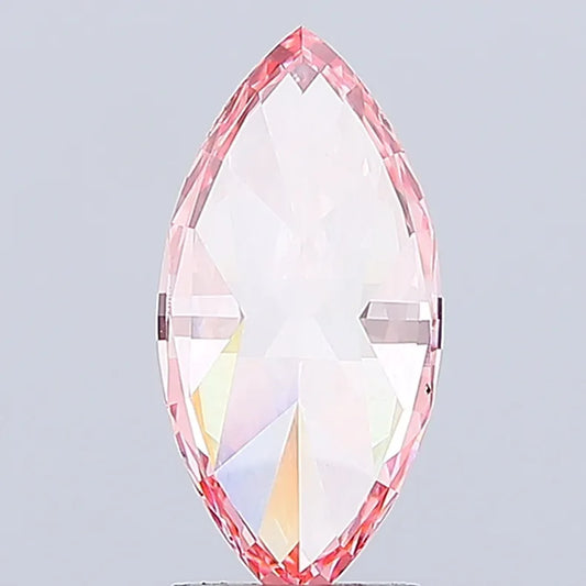 2.52ct Marquise Lab Grown Diamond (Colour Fancy Vivid Pink, Clarity VS1, IGI Certified)
