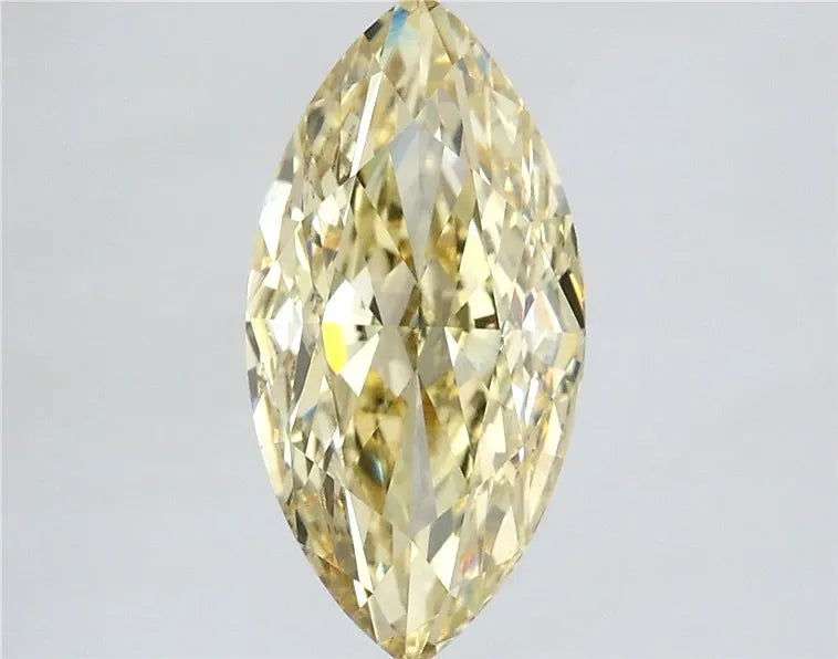 2.52ct Marquise Lab Grown Diamond (Colour Fancy Yellow, Clarity VS1, IGI Certified)