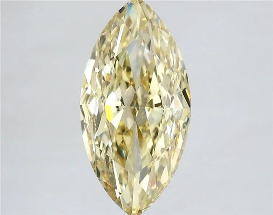2.52ct Marquise Lab Grown Diamond (Colour Fancy Yellow, Clarity VS1, IGI Certified)