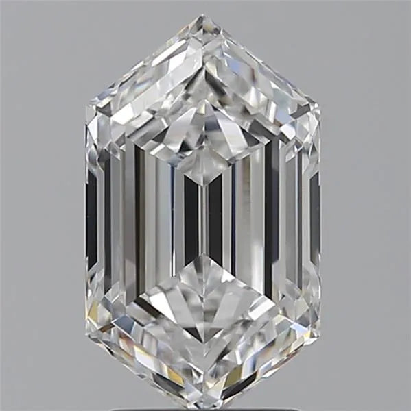 2.53ct Hexagonal Lab Grown Diamond (Colour E, Clarity VVS1, IGI Certified)