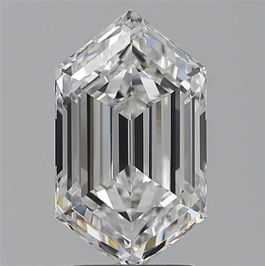 2.53ct Hexagonal Lab Grown Diamond (Colour E, Clarity VVS1, IGI Certified)