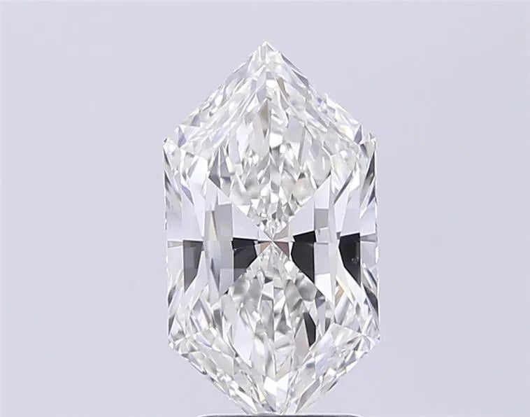 2.53ct Hexagonal Lab Grown Diamond (Colour G, Clarity VVS2, IGI Certified)