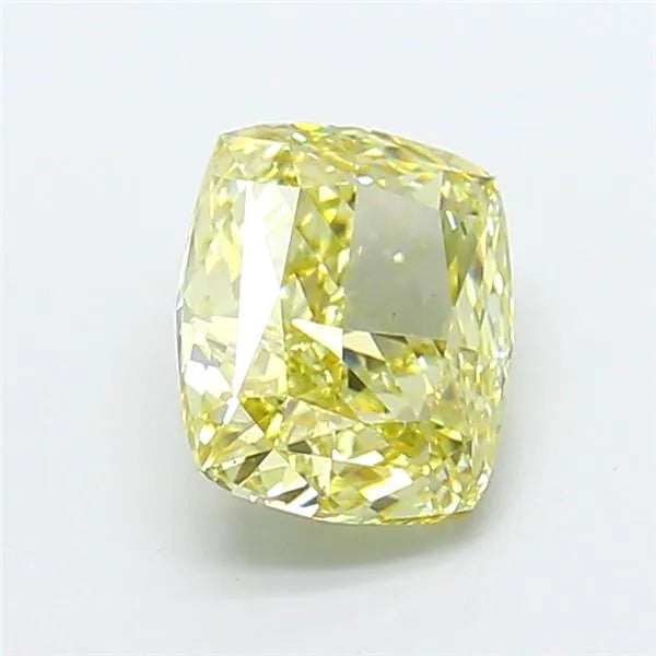 2.54ct Cushion modified Lab Grown Diamond (Colour Fancy Intense Yellow, Clarity VS1, IGI Certified)