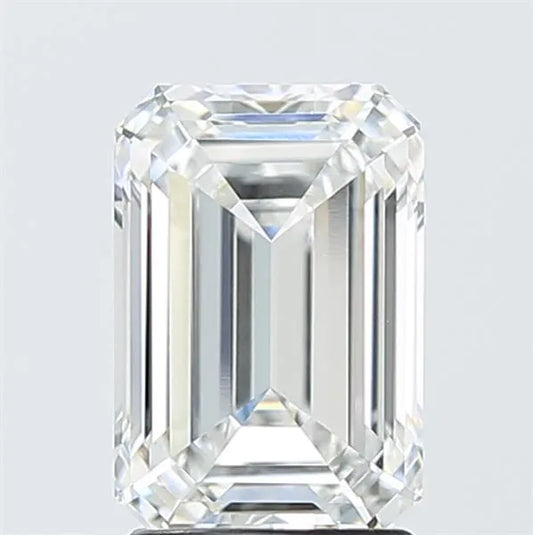2.54ct Emerald Lab Grown Diamond (Colour F, Clarity VVS2, IGI Certified)