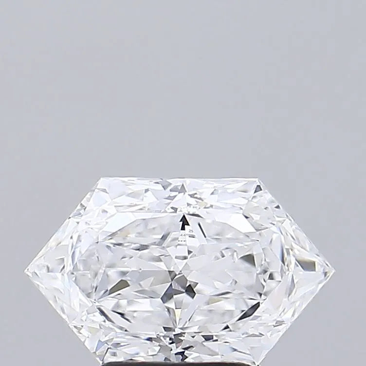 2.54ct Hexagonal Lab Grown Diamond (Colour D, Clarity IF, IGI Certified)