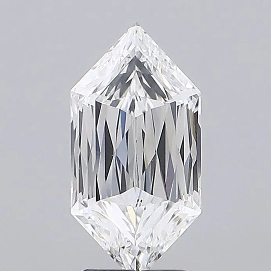 2.54ct Hexagonal Lab Grown Diamond (Colour E, Clarity VVS2, IGI Certified)