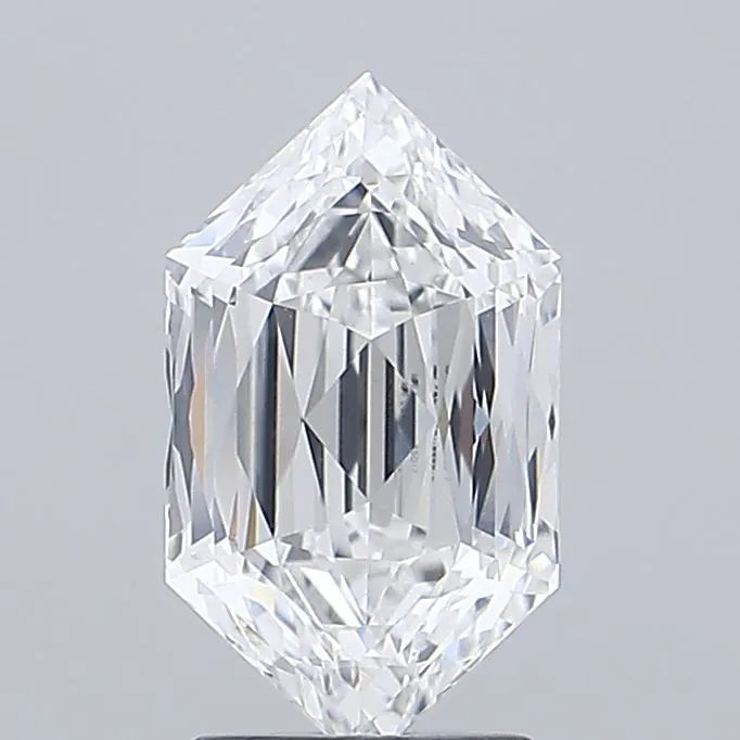 2.54ct Hexagonal Lab Grown Diamond (Colour E, Clarity VVS2, IGI Certified)