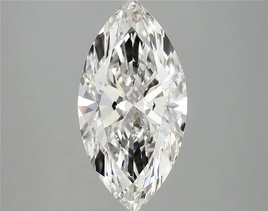 2.54ct Marquise Lab Grown Diamond (Colour H, Clarity VVS2, IGI Certified)