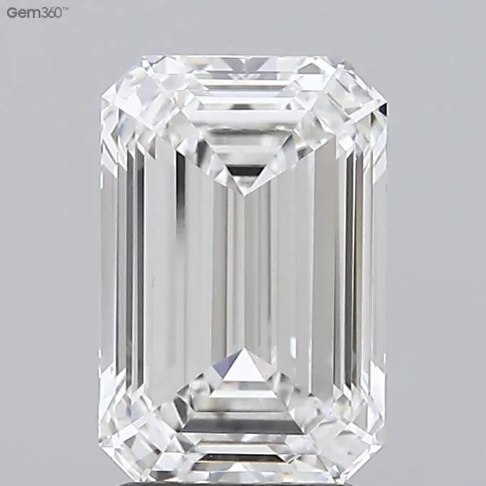 2.55ct Emerald Lab Grown Diamond (Colour G, Clarity VVS1, IGI Certified)